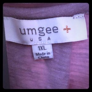 Umgee ss top with pleated sleeves 1XL